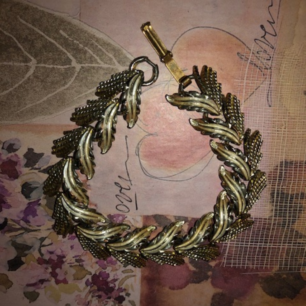 Vintage Judy Lee Style Silver Tone Bracelet